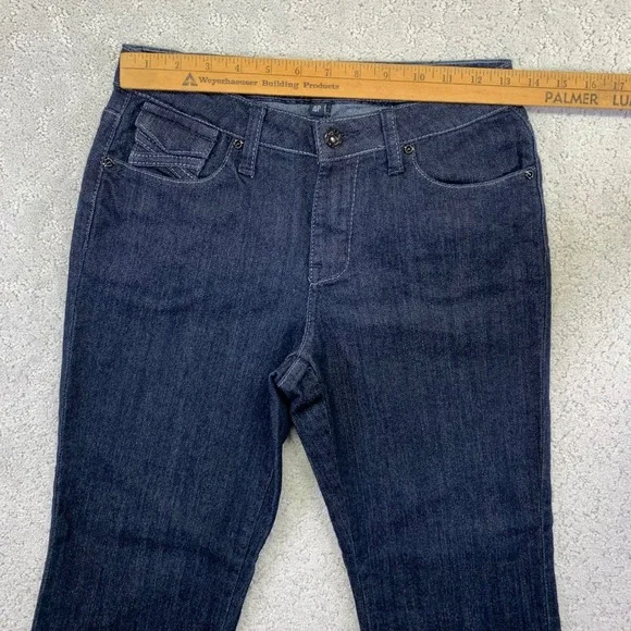 Salt Works NYCE Jeans‎ Womens 4P Med Rise Bootcut Dark Wash Denim 27x27 Actual - Picture 9 of 14